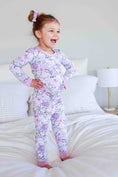 Load image into Gallery viewer, Two-Piece Pajama Set | Lavender Lullaby

