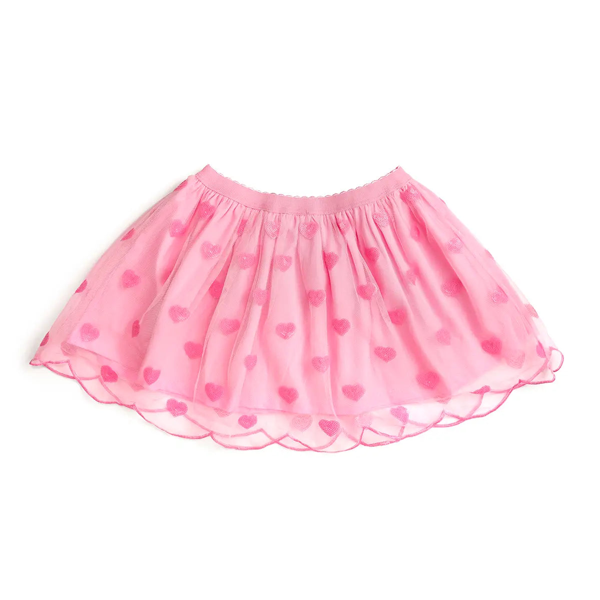 Sequin Heart Tutu Skirt