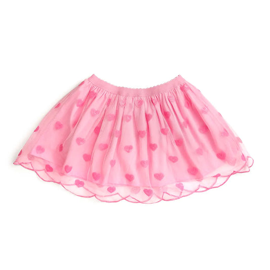 Sequin Heart Tutu Skirt