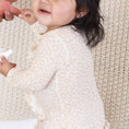 Load image into Gallery viewer, Lovely Leopard Bamboo Waffle Zipper Ruffle Footie
