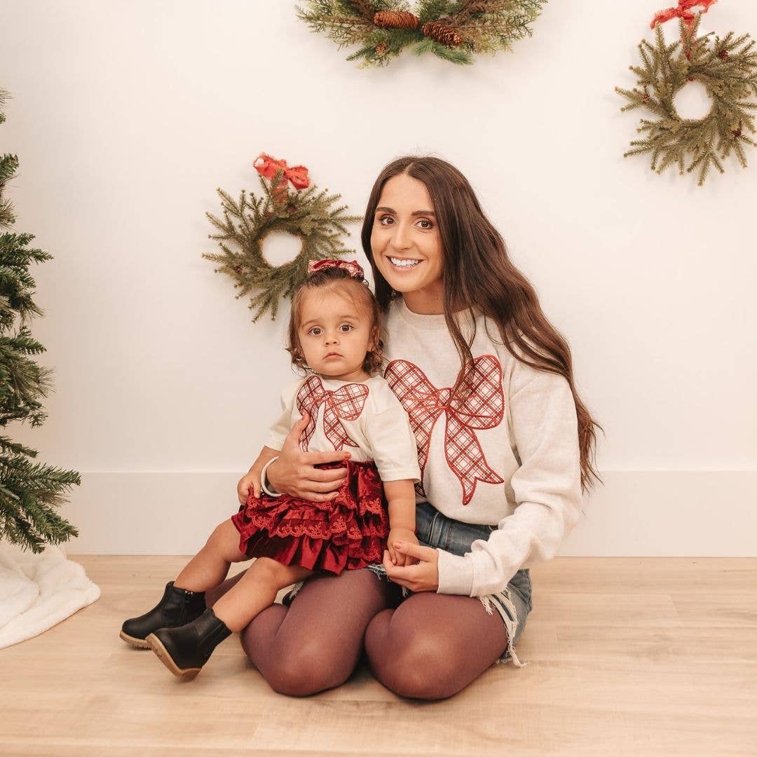 Ruby Red Velvet Tiered Christmas Skirt
