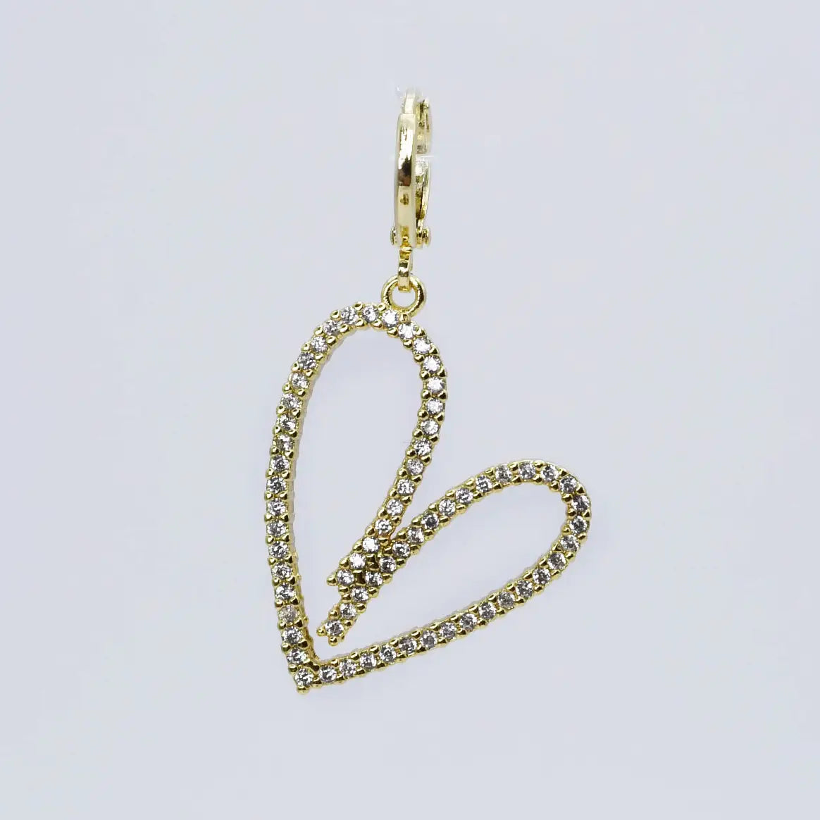 Diamond Heart Charm