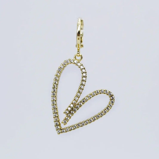 Diamond Heart Charm