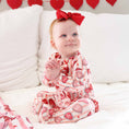 Load image into Gallery viewer, Sweet Like Candy Ruffle Zipper Footie
