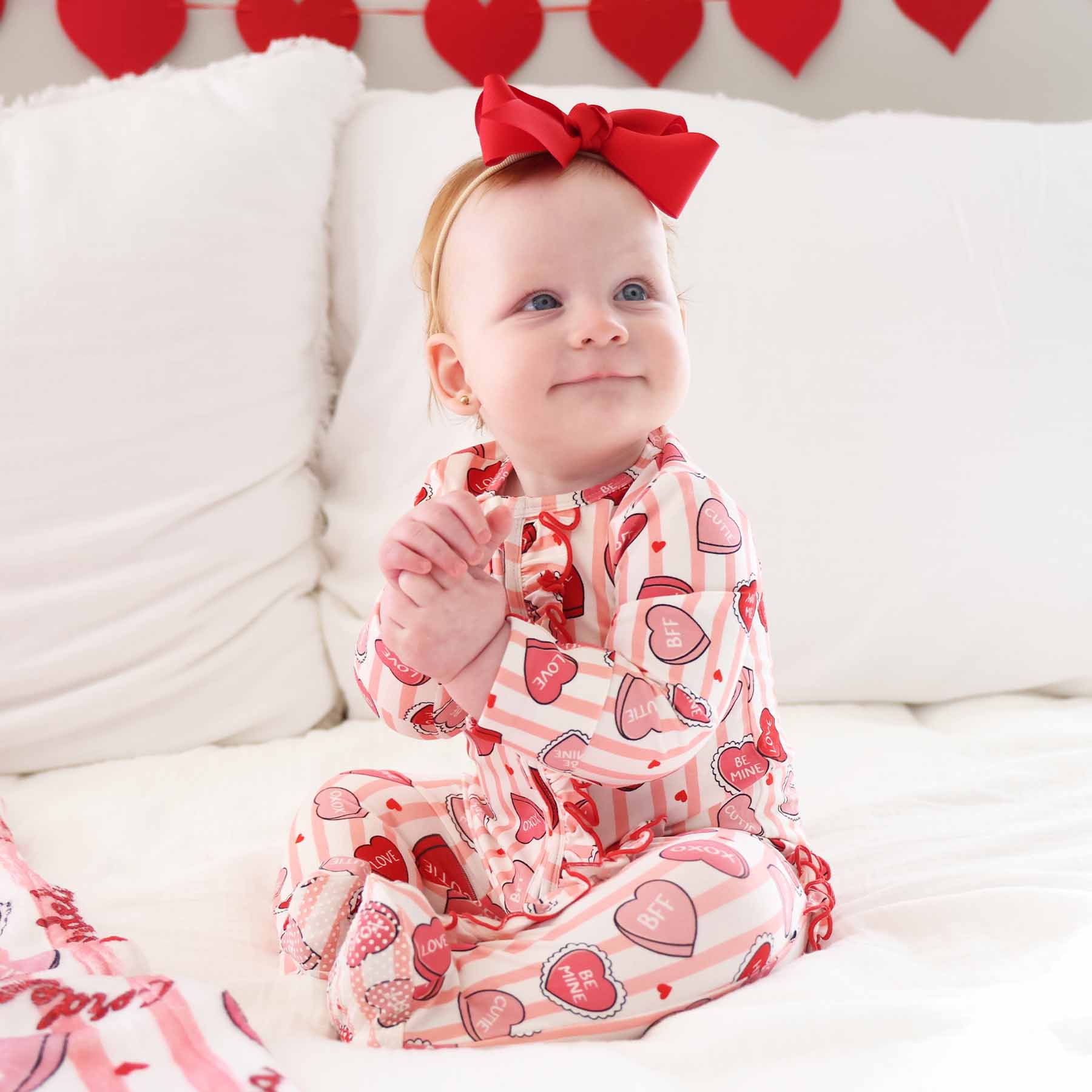 Sweet Like Candy Ruffle Zipper Footie
