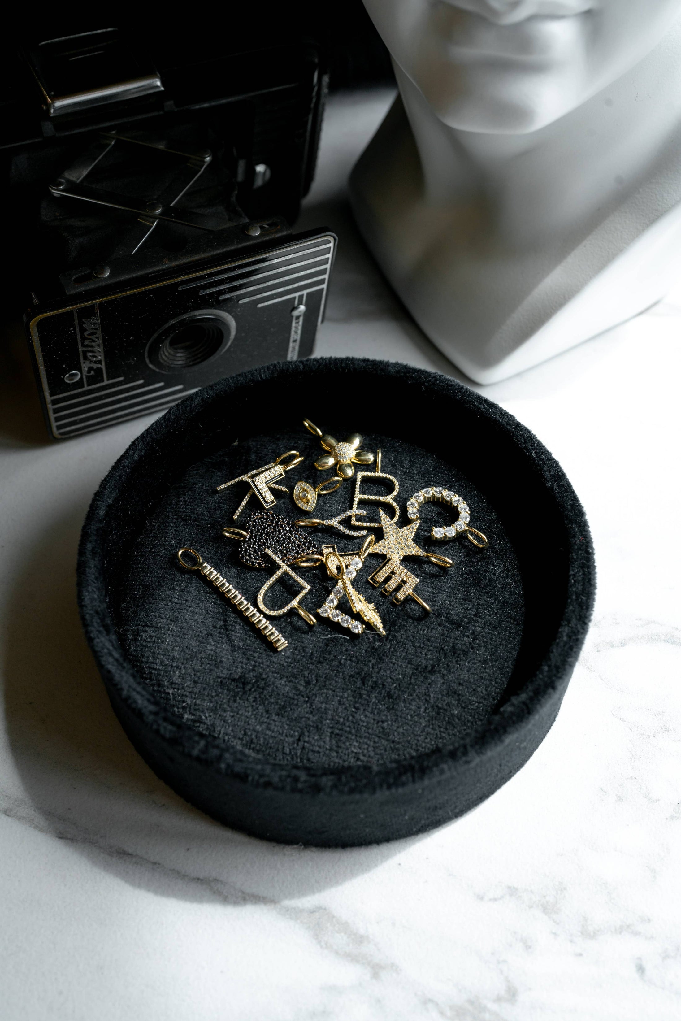 Peace and Love Charm: Gold