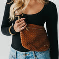 Load image into Gallery viewer, Camel Woven Belt Bag
