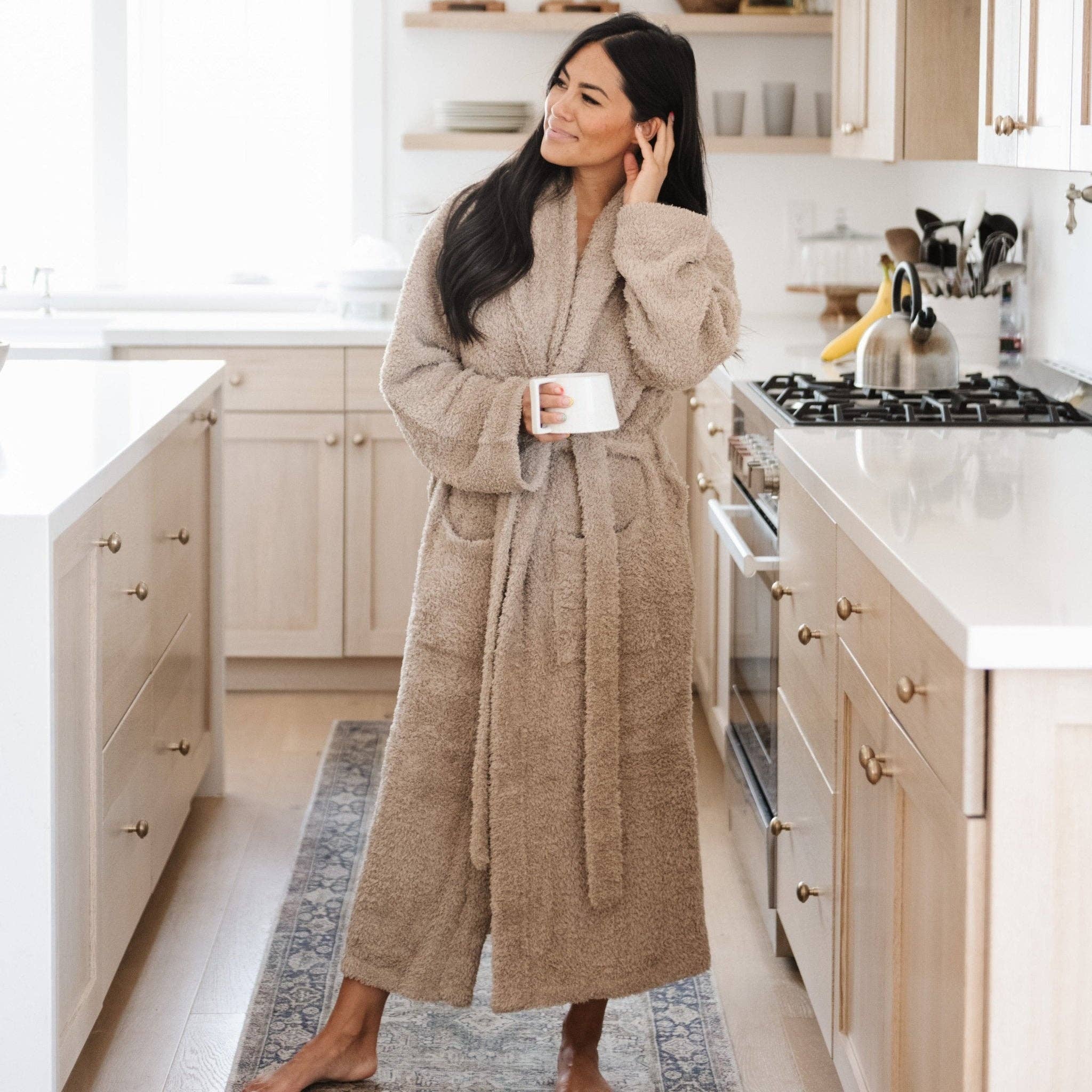 COZY BAMBONI ROBES: Taupe