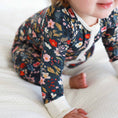 Load image into Gallery viewer, Midnight Meadow Convertible Zip Romper
