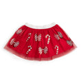 Load image into Gallery viewer, Candy Cane Coquette Sequin Christmas Tutu
