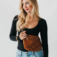 Load image into Gallery viewer, Camel Woven Belt Bag
