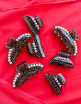Load image into Gallery viewer, Leopard + Pearl Claw Clip
