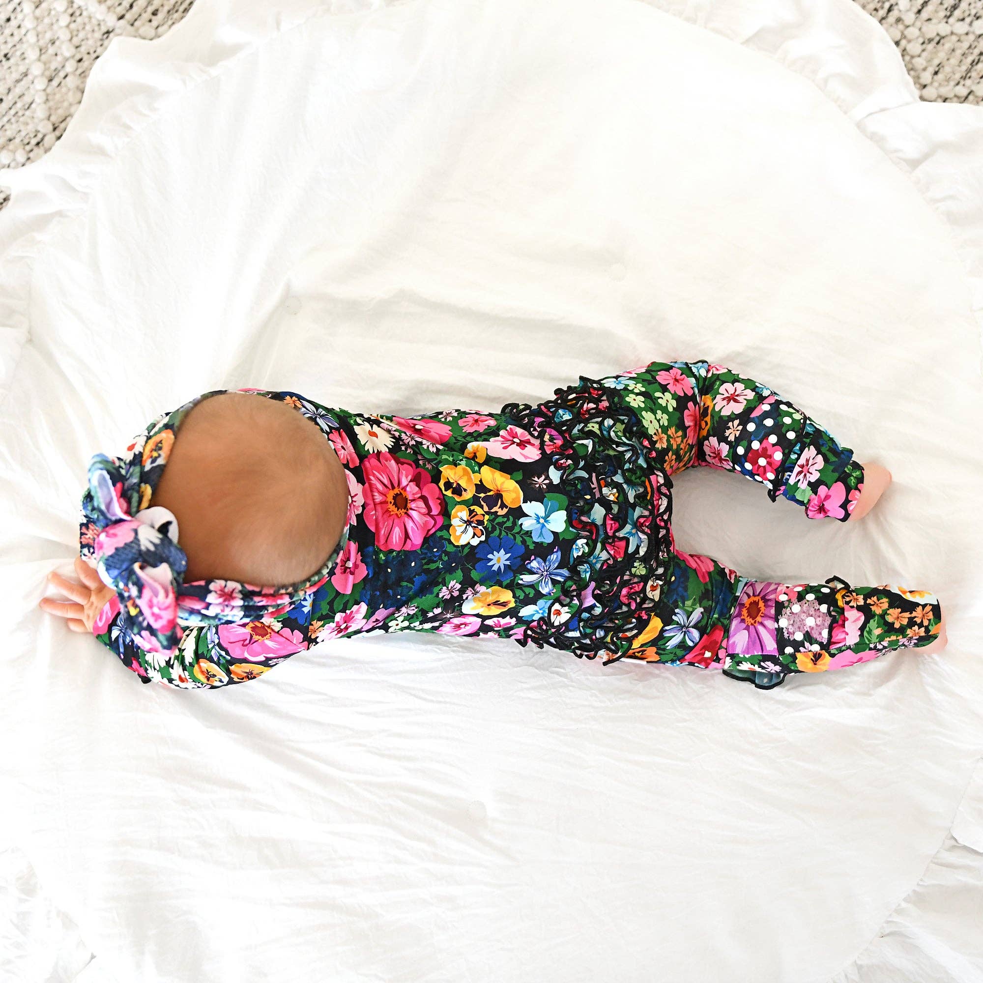 Cassandra Ruffle Convertible Footie