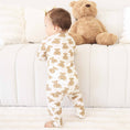 Load image into Gallery viewer, Beary Sweet Bamboo Waffle Convertible Zip Romper
