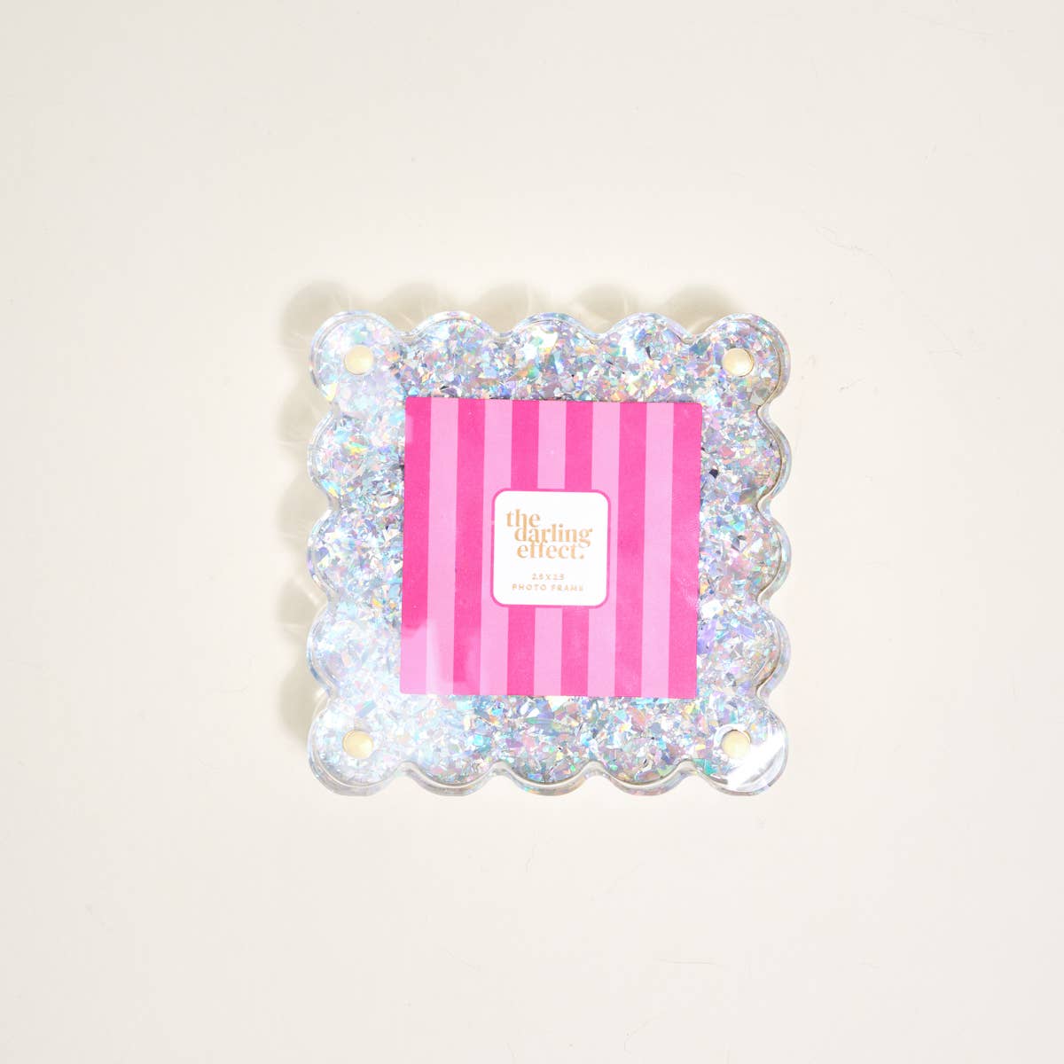 Little Moments Acrylic Picture Frame–Silver Glitter