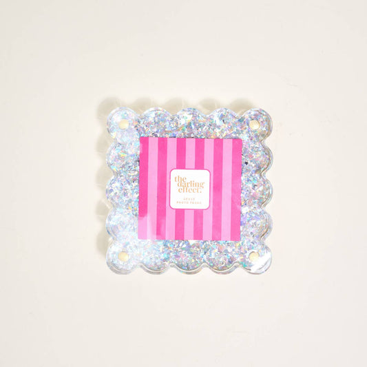 Little Moments Acrylic Picture Frame–Silver Glitter