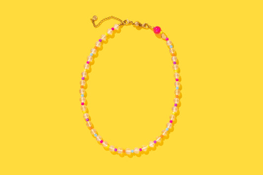 Lanie Clear + Multi-Colored Necklace