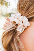 Load image into Gallery viewer, Oat Milk Jumbo Scrunchie
