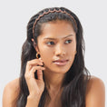 Load image into Gallery viewer, Recycled Plastic Zig Zag Headband 2pc - Neutral

