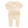 Load image into Gallery viewer, Lovely Leopard Bamboo Waffle Zipper Ruffle Footie
