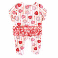Load image into Gallery viewer, Sweet Like Candy Ruffle Zipper Footie
