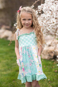 Load image into Gallery viewer, Mint Gingham Ruffle Pocket Spring Dress

