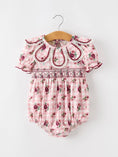 Load image into Gallery viewer, Vintage Smocked Floral Romper
