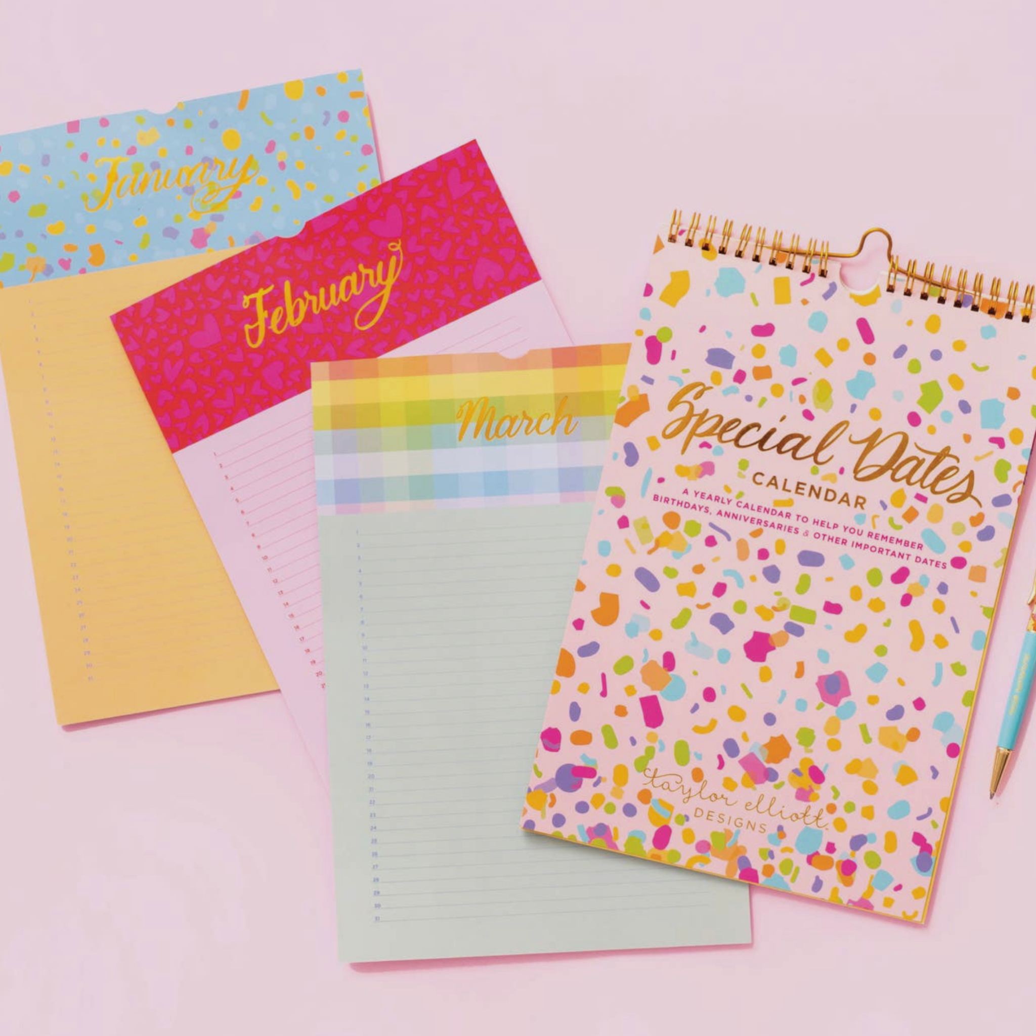 Special Dates Calendar Notebook