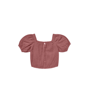 Rylee + Cru Skipper Top - Raspberry