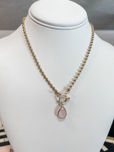 Rose Quartz Pendant Necklace