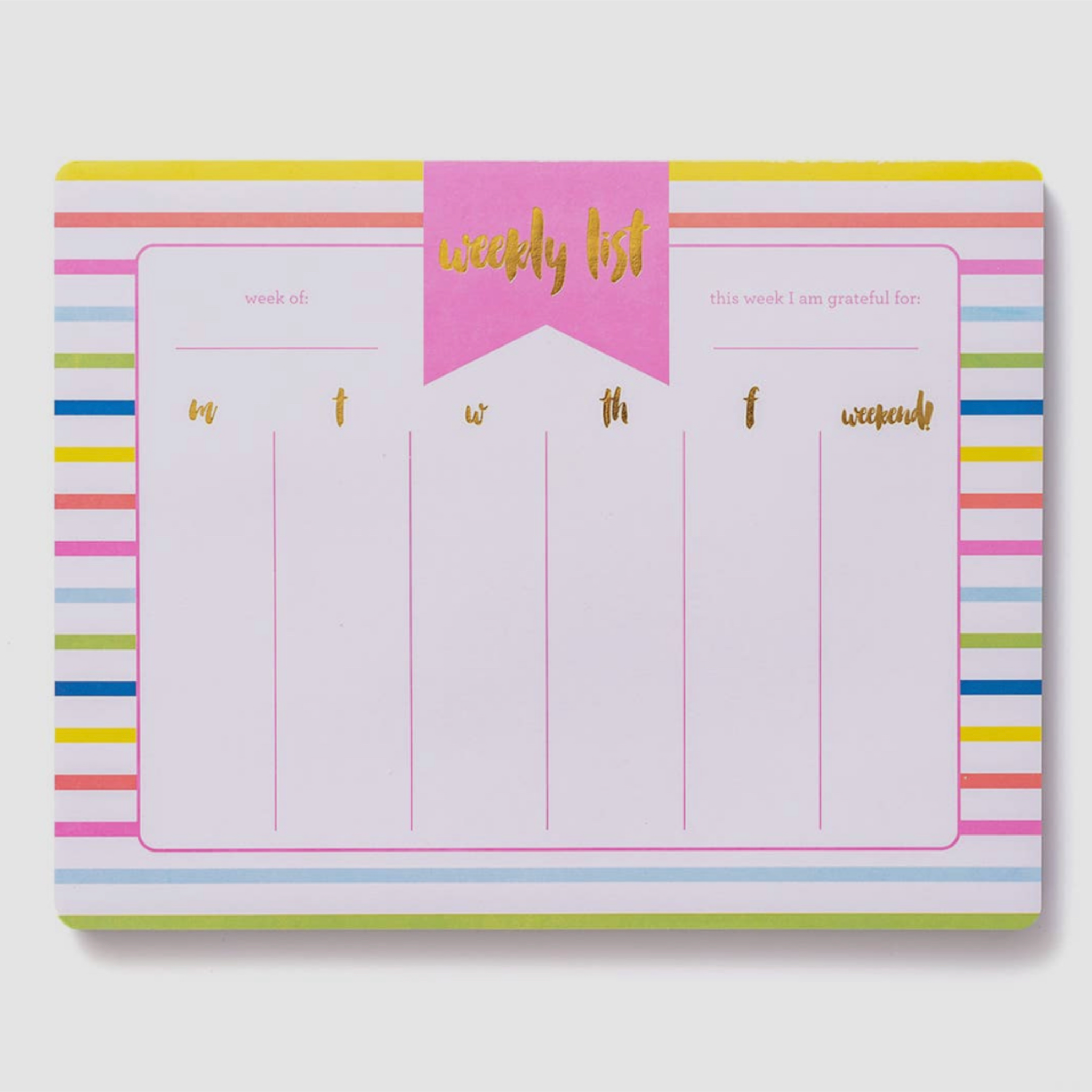 Weekly Planner Pad