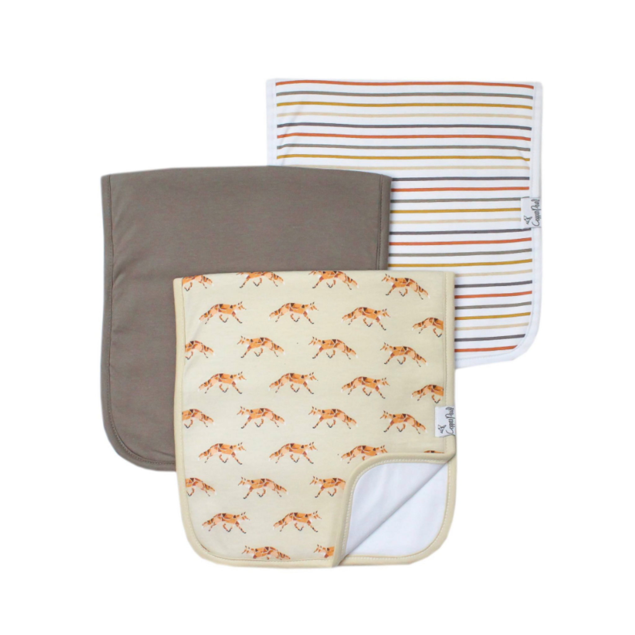 Copper Pearl Burp Cloth Set - Swift