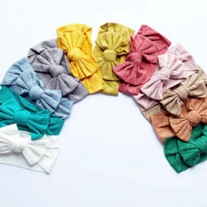 Ribbed Bow Headbands