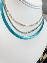 Load image into Gallery viewer, Krista Turquoise Snake Chain
