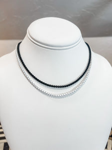 Black Out Box Chain Necklace