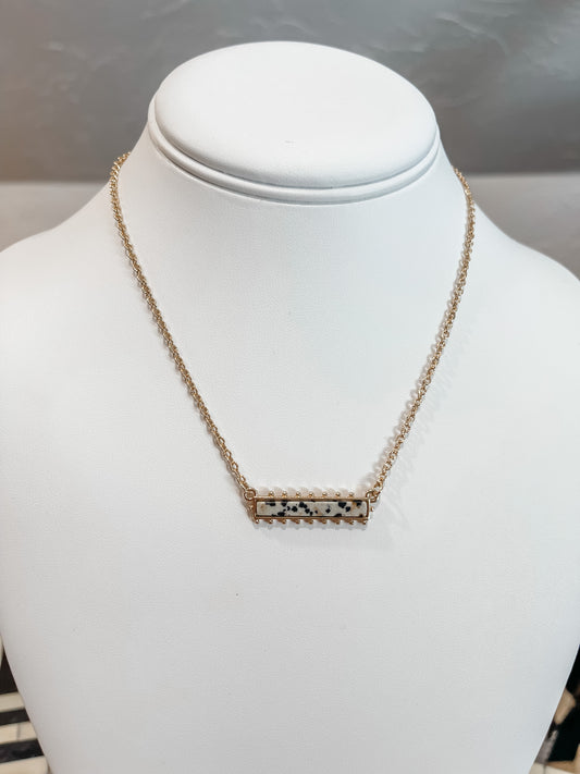 Spotted Bar Necklace