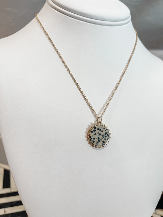 Spotted Circle Necklace