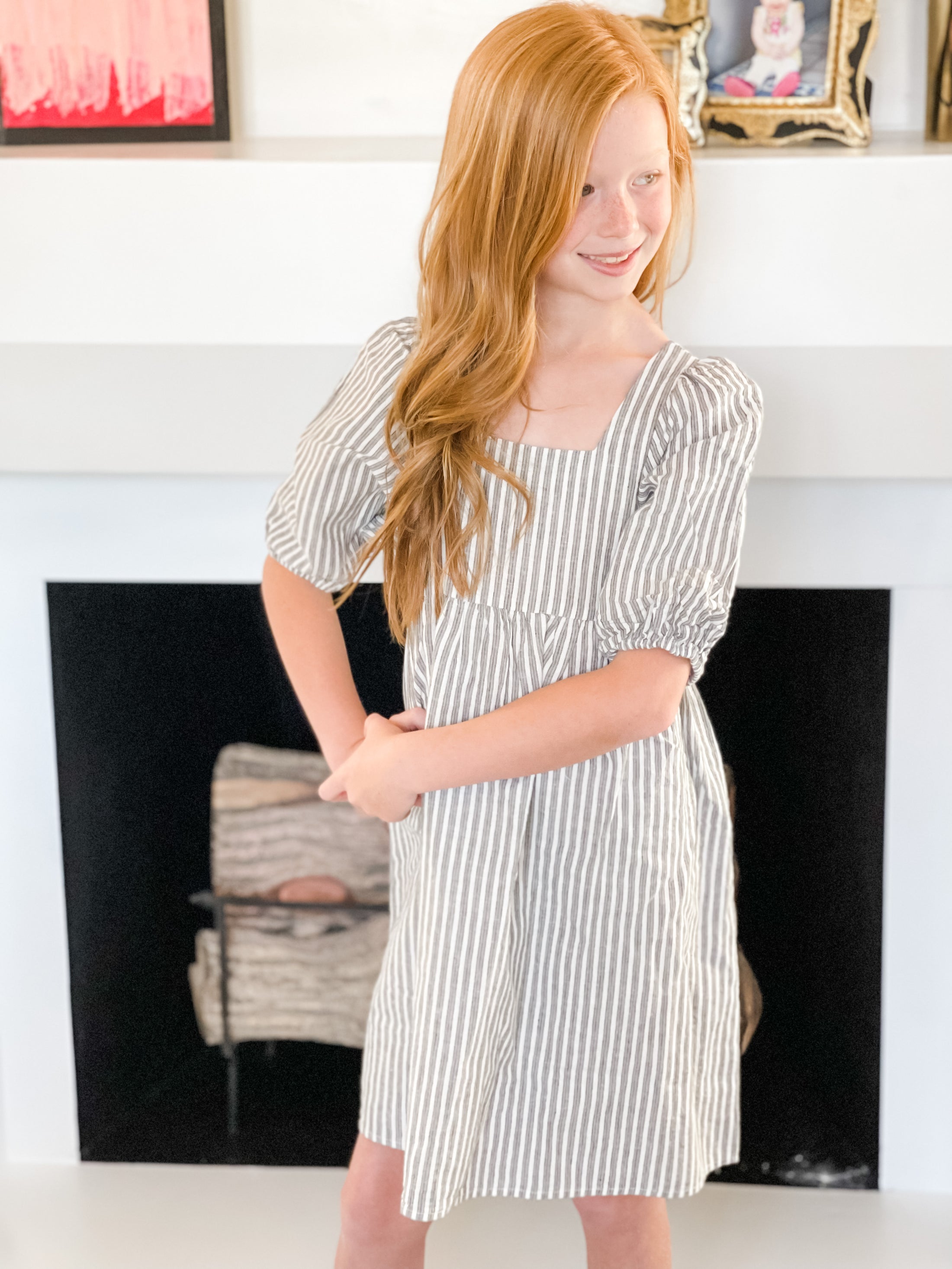 Rylee + Cru Gretta Dress || Railroad Stripe