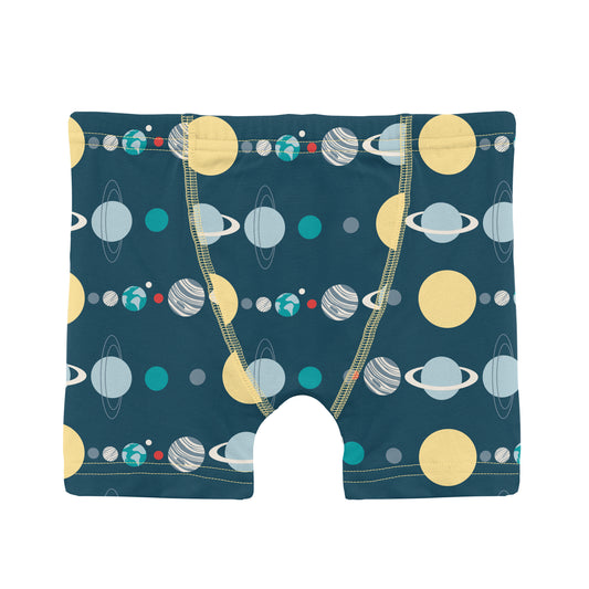 Kickee Pants Boxers - Peacock Planets