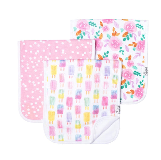 Copper Pearl Burp Cloth Set - Summer