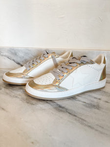 Gold Holographic Sneakers