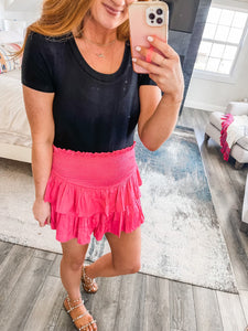 Palmer Ruffle Skort - Pink