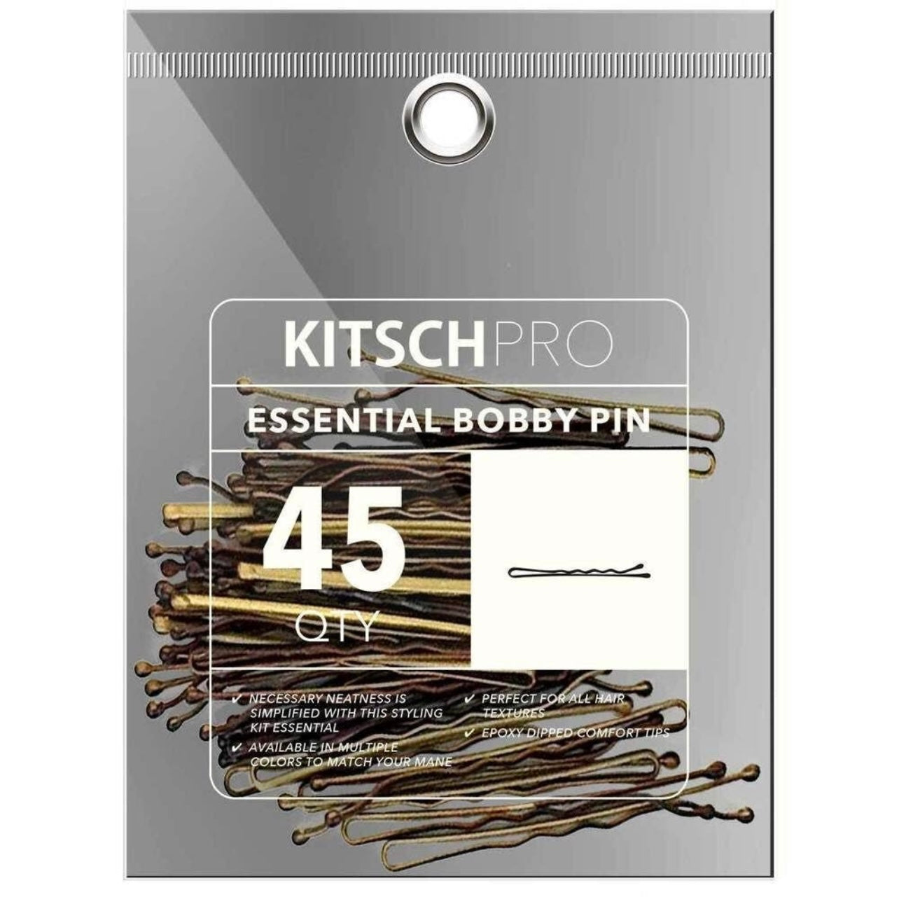 Kitsch Brown Bobby Pins - 45 count