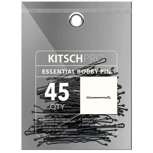 Kitsch Black Bobby Pins - 45 count