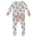 Load image into Gallery viewer, Kickee Pants Ruffle Footie - Fresh Air Peaches
