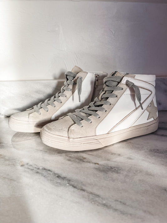 Neutral Hi Top Sneakers