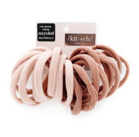 Kitsch Nylon Elastics 20pc Set - Blush