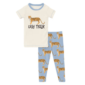 Kickee Pants PJ Set - Pond Tiger