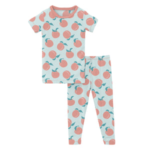 Kickee Pants PJ Set - Fresh Air Peaches