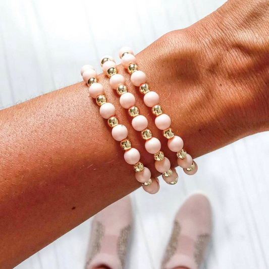 Foster Single Bracelet - Blush Pink